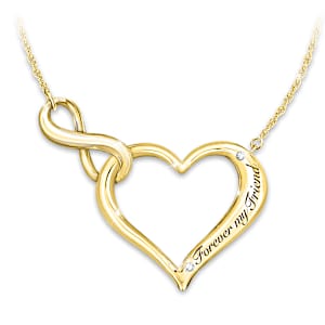 Golden Forever My Friend Necklace