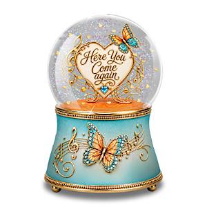 Here You Come Again Glitter Globe