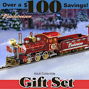 Budweiser Holiday Express Model Train Set