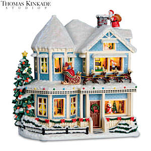 The Night Before Christmas Story House Sculpture