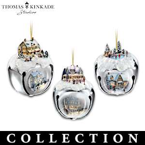 Thomas Kinkade Sleigh Bells Ornament Collection