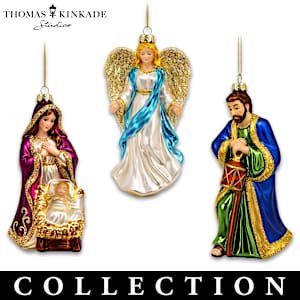 Thomas Kinkade Holy Night Ornament Collection