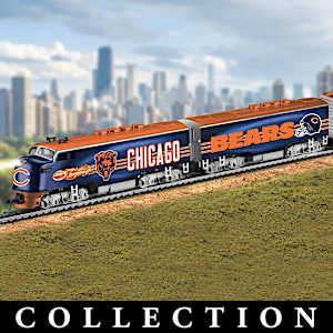 Chicago Bears Model Train Collection