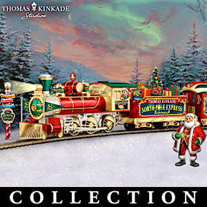 Thomas Kinkade North Pole Model Train Collection