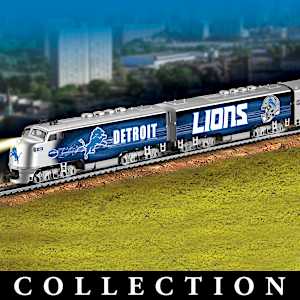 Detroit Lions Model Train Collection