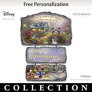 Disney's Seasons Of Joy Personalized Welcome Sign Collection