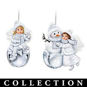 Heaven's Little Wonders Snow Angel Ornament Collection