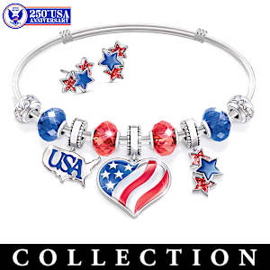 Hand-Enameled Holiday Celebrations Charm Bracelet Collection