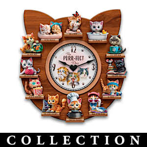 The Purr-fect Day Clock Collection