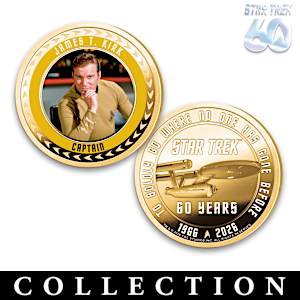 The STAR TREK 60th Anniversary Challenge Coin Collection
