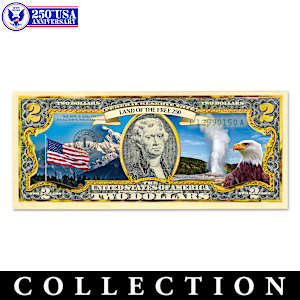 Complete National Park $2 Bill Currency Collection