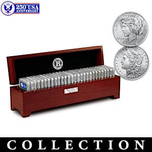 250th Anniversary Morgan And Peace Dollar Coin Collection