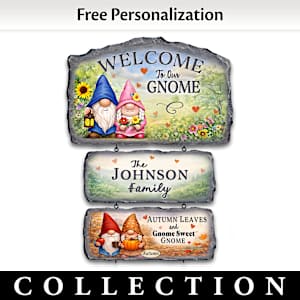 Gnome Place Like Home Personalized Welcome Sign Collection