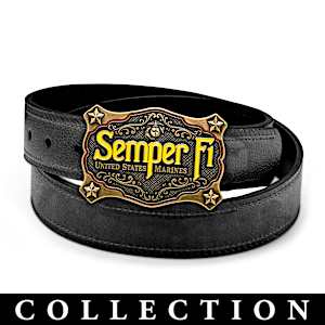 USMC 250th Anniversary Belt Buckle Collection
