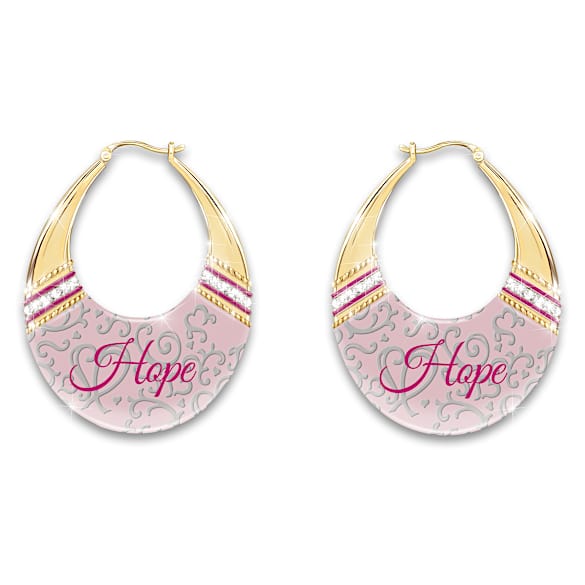 Hope Breast Cancer Awareness Earrings