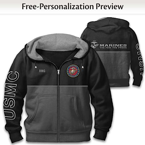 USMC Personalized Hoodie