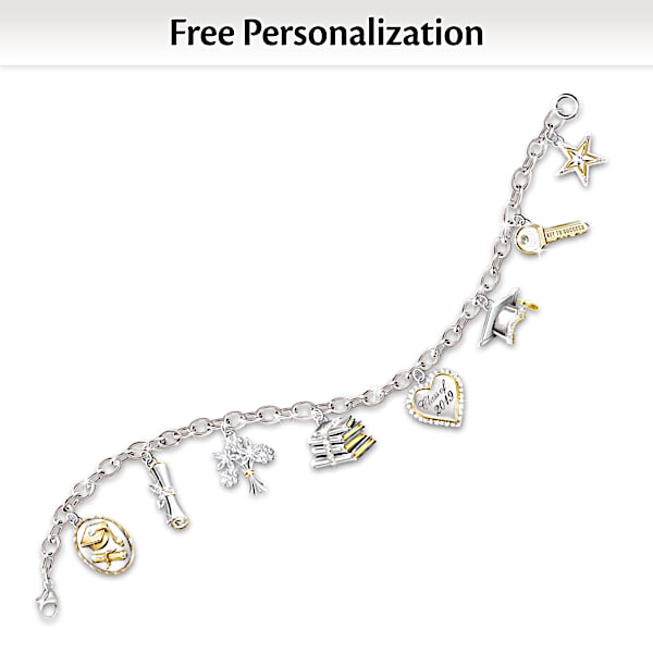 Graduation charm bracelet 2019 hotsell