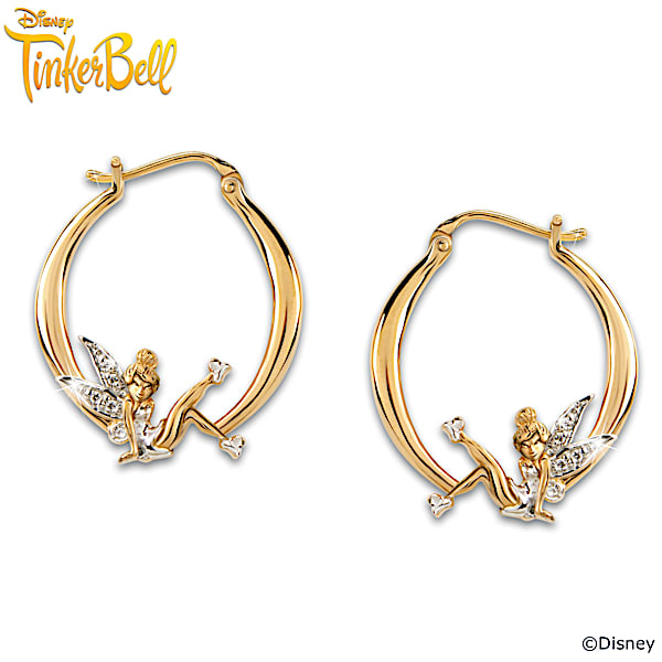 Disney tinkerbell earrings discount