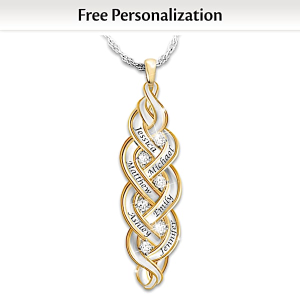 Personalized diamond necklace on sale