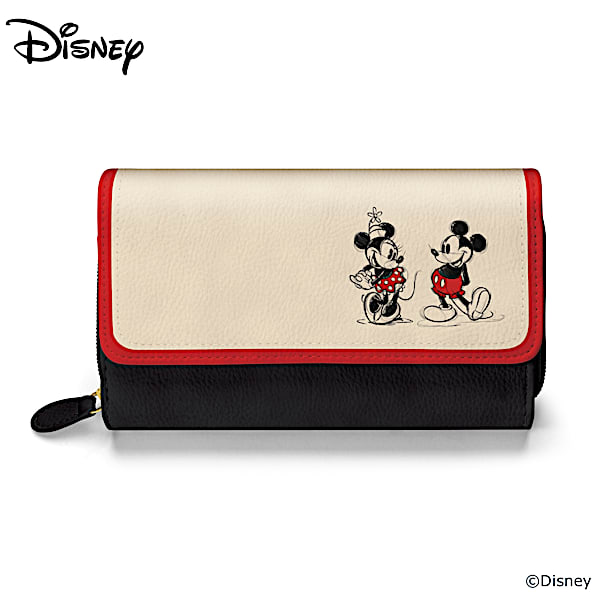 Disney Mickey Mouse Minnie Mouse Love Story Womens Wallet