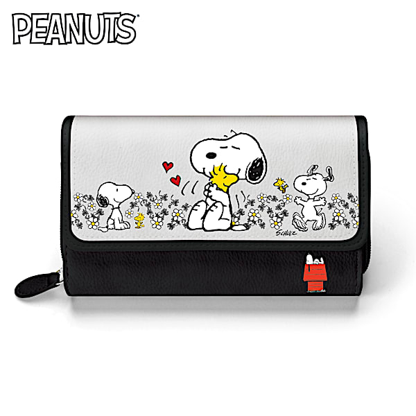 PEANUTS Happiness Is Friendship Womens Tri-fold Wallet PEANUTS Happiness Is Friendship Womens Tri-fold Wallet