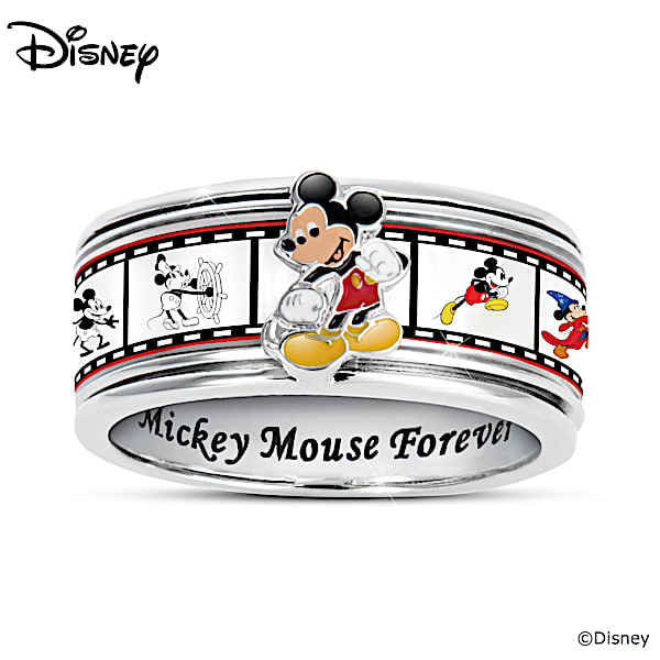 Disney Mickey Mouse Forever Womens Spinning Ring