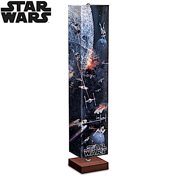Star Wars Battle Of The Death Star Floor Lamp With Foot Pedal Switch