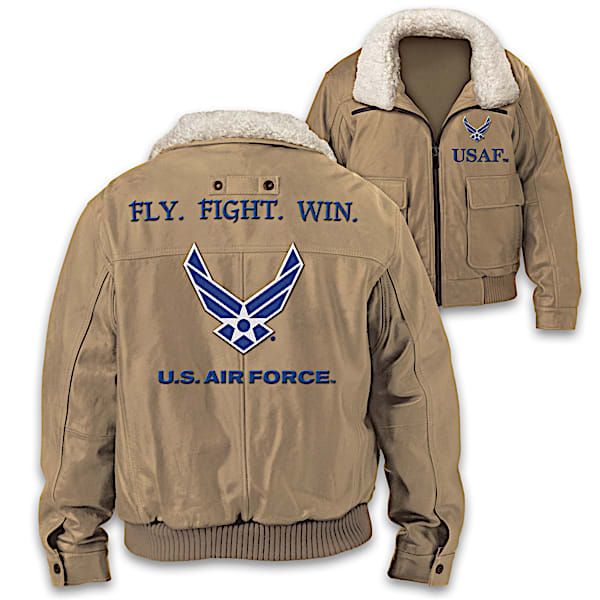 U.S. Air Force Fly. Fight. Win. Mens 100% Cotton Twill Khaki