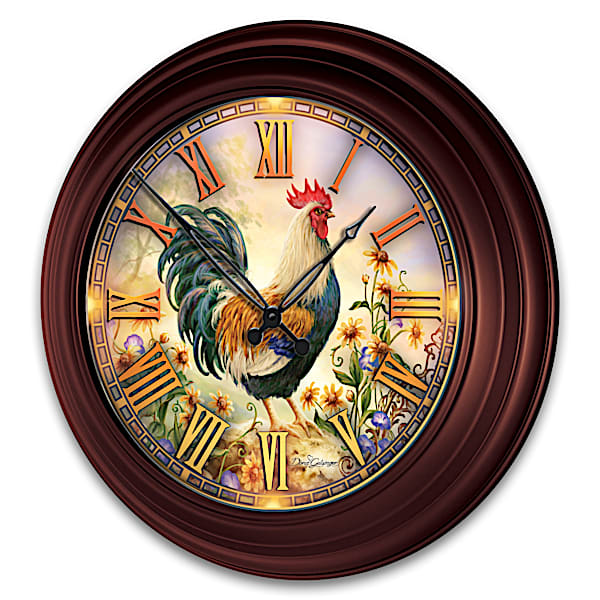 Rise And Shine Country-Themed Outdoor Illuminated Atomic