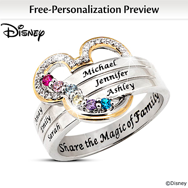 Mickey mouse icon ring top