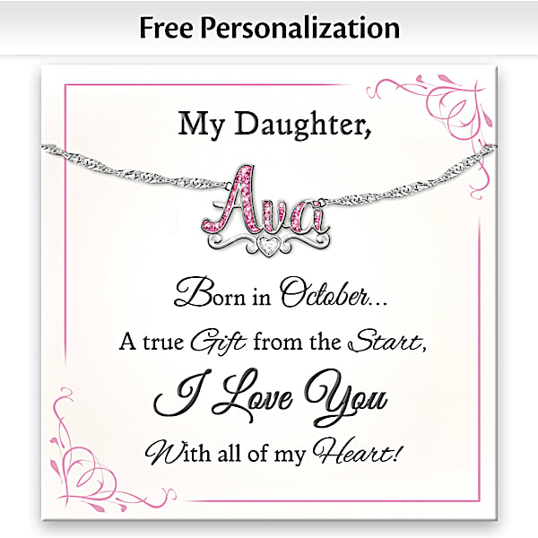 Daughters name necklace on sale