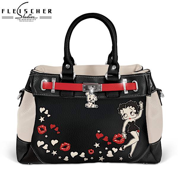 Betty Boop Handbag With Adjustable Shoulder Strap Featuring