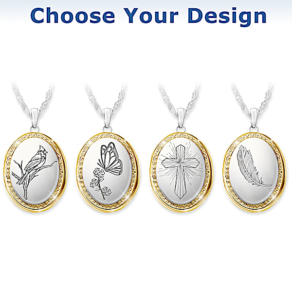 Remembrance locket necklace on sale