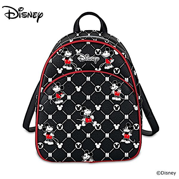 The Bradford Exchange Disney Mickey Mouse Convertible Faux Leather Backpack