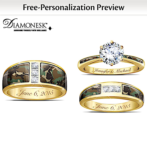 Matching camo wedding rings online