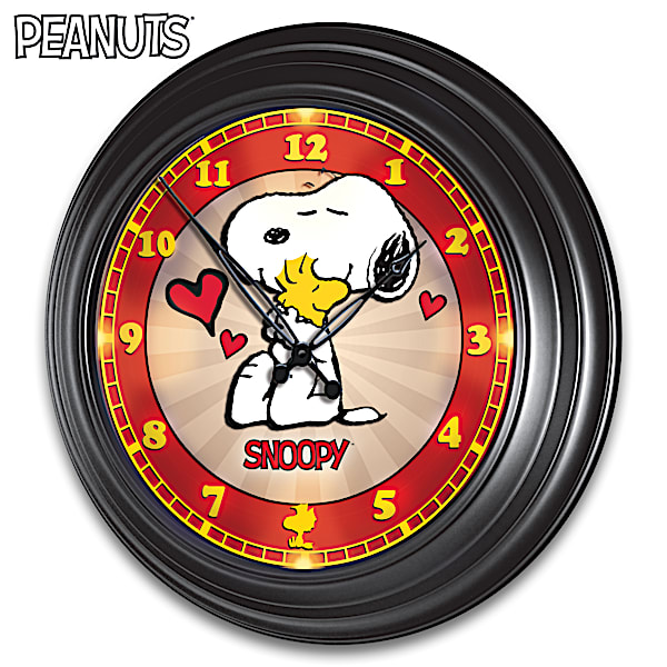 PEANUTS Illuminated 14-Inch Diameter Round Wall Clock PEANUTS Illuminated 14-Inch Diameter Round Wall Clock