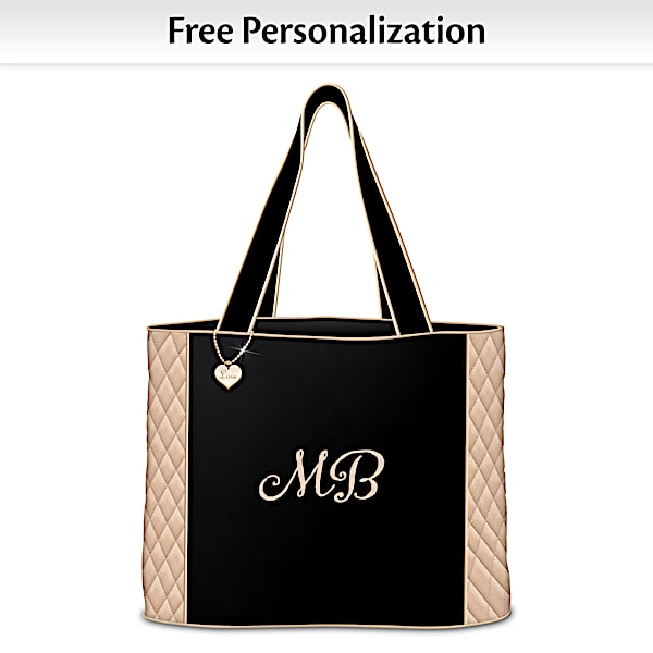 The bradford exchange quilted women's tote bag top