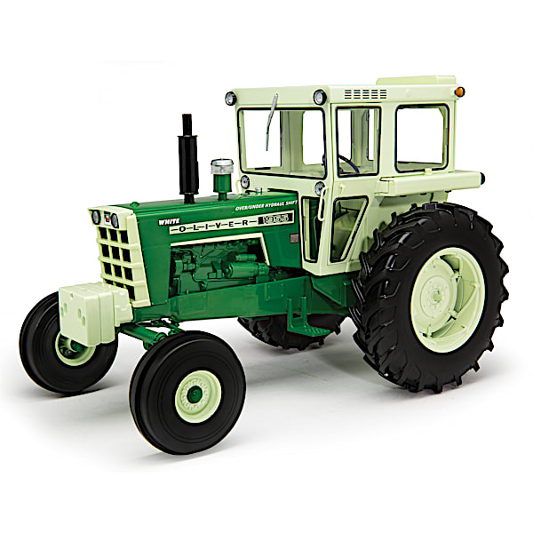 1 16 Scale Oliver 1955 Wide Front Diesel Cab Diecast Tractor Featuring Opening Cab Doors Rolling Rubber Tires