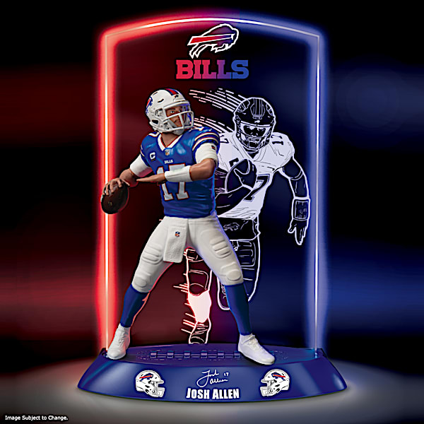 Buffalo Bills Josh Allen NFL Laser-Etched Sculpture With