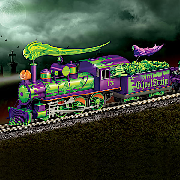 肌触りがいい Haunted Electric HO-Gauge Glow-In-The-Dark Illuminated Ghost 