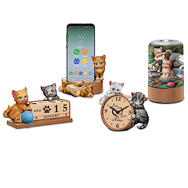 Cat Themed Accessories Inspired by Jurgen Scholz Art